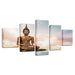 Statue Of Buddha 5 Piece HD Multi Panel Canvas Wall Art Frame - Original Frame