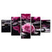 Fallen Rose 5 Piece HD Multi Panel Canvas Wall Art Frame - Original Frame