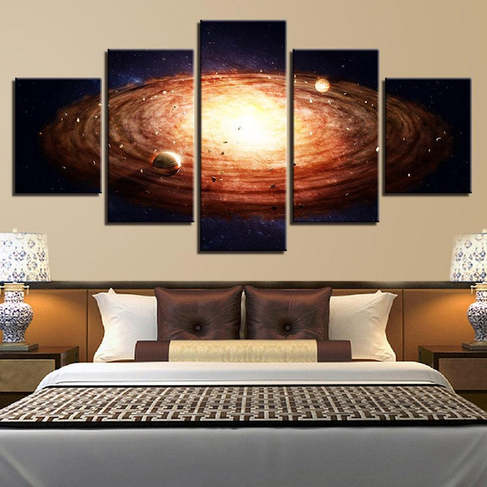 Luminous Space 5 Piece HD Multi Panel Canvas Wall Art Frame - Original Frame