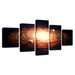 Luminous Space 5 Piece HD Multi Panel Canvas Wall Art Frame - Original Frame