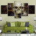 Lethal Skull 5 Piece HD Multi Panel Canvas Wall Art Frame - Original Frame