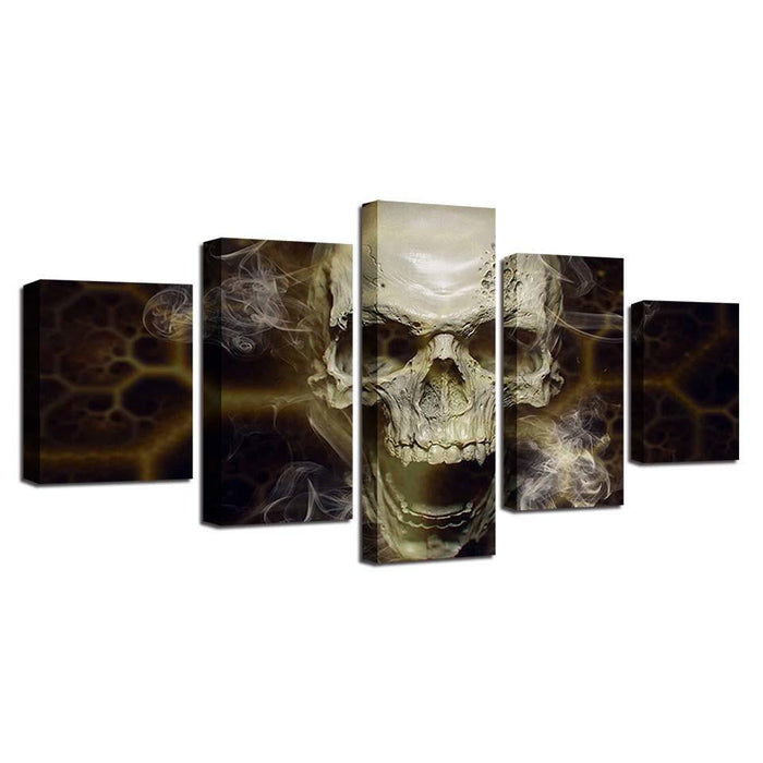 Lethal Skull 5 Piece HD Multi Panel Canvas Wall Art Frame - Original Frame