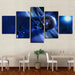 Meteorite in Space 5 Piece HD Multi Panel Canvas Wall Art Frame - Original Frame