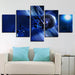 Meteorite in Space 5 Piece HD Multi Panel Canvas Wall Art Frame - Original Frame