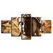 Portrait of Buddha 5 Piece HD Multi Panel Canvas Wall Art Frame - Original Frame