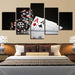 Poker Cards 5 Piece HD Multi Panel Canvas Wall Art - Original Frame