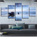 Empty Seaside 5 Piece HD Multi Panel Canvas Wall Art Frame - Original Frame