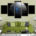 Blue Basketball 5 Piece HD Multi Panel Canvas Wall Art Frame - Original Frame