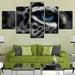 Leopard Blue Eyes HD Multi Panel Canvas Wall Art Frame - Original Frame