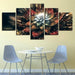 Flower 5 Piece HD Multi Panel Canvas Wall Art Frame - Original Frame