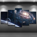 Outer Space 5 Piece HD Multi Panel Canvas Wall Art Frame - Original Frame