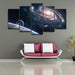 Outer Space 5 Piece HD Multi Panel Canvas Wall Art Frame - Original Frame