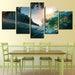 Sea Wave Rolls 5 Piece HD Multi Panel Canvas Wall Art Frame - Original Frame