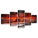 Volcanoes 5 Piece HD Multi Panel Canvas Wall Art Frame - Original Frame