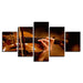 Violin 5 Piece HD Multi Panel Canvas Wall Art Frame - Original Frame