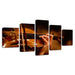 Violin 5 Piece HD Multi Panel Canvas Wall Art Frame - Original Frame