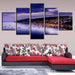 Cote D'Azur France 5 Piece HD Multi Panel Canvas Wall Art Frame - Original Frame