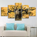 Majestic Deer 5 Piece Multi Panel Canvas Wall Art Frame - Original Frame