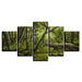 Green Forest 5 Piece HD Multi Panel Canvas Wall Art Frame - Original Frame