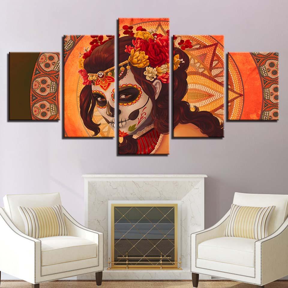 Day Of The Afterlife 5 Piece HD Panel Canvas Wall Art Frame - Original Frame