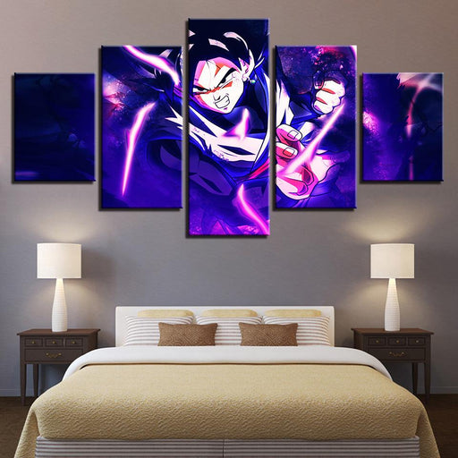 Dragon Ball Super 5 Piece HD Multi Panel Canvas Wall Art Frame - Original Frame