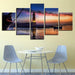 Light House Near The Sea 5 Piece HD Multi Panel Canvas Wall Art Frame - Original Frame