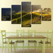 Terrace Rural Green 5 Piece HD Multi Panel Canvas Wall Art Frame - Original Frame