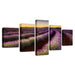 Lavender Field 5 Piece HD Multi Panel Canvas Wall Art Frame - Original Frame