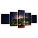 Tree In Desert 5 Piece HD Multi Panel Canvas Wall Art - Original Frame