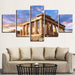 Acropolis of Athens 5 Piece HD Multi Panel Canvas Wall Art Frame - Original Frame