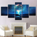 Magical Night 5 Piece HD Multi Panel Canvas Wall Art Frame - Original Frame