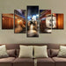 Tokyo Street Style 5 Piece HD Multi Panel Canvas Wall Art Frame - Original Frame