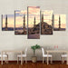 Ancient Palace At Dusk 5 Piece HD Multi Panel Canvas Wall Art Frame - Original Frame