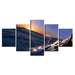 Sunrise Sunshine 5 Piece HD Multi Panel Canvas Wall Art Frame - Original Frame