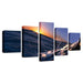 Sunrise Sunshine 5 Piece HD Multi Panel Canvas Wall Art Frame - Original Frame