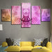 Buddha Art 5 Piece HD Multi Panel Canvas Wall Art Frame - Original Frame