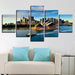 Sydney Opera House 5 Piece HD Multi Panel Canvas Wall Art Frame - Original Frame