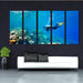 Deep Sea Diving 5 Piece HD Multi Panel Canvas Wall Art Frame - Original Frame