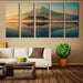 Mount Fuji 5 Piece HD Multi Panel Canvas Wall Art Frame - Original Frame