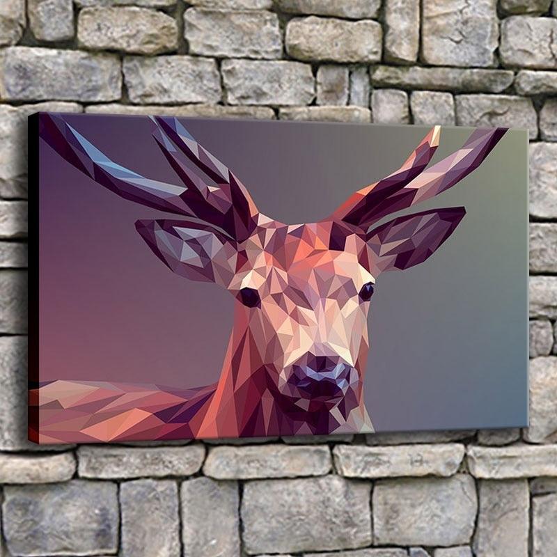 Deer 1 Piece HD Multi Panel Canvas Wall Art Frame - Original Frame