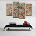 Safflower 4 Piece HD Multi Panel Canvas Wall Art Frame - Original Frame