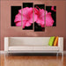 Flowers 4 Piece HD Multi Panel Canvas Wall Art Frame - Original Frame