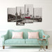 Fashion Scenery 4 Piece HD Multi Panel Canvas Wall Art Frame - Original Frame