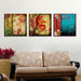 Floral Bloom 3 Piece HD Multi Panel Canvas Wall Art Frame - Original Frame