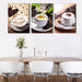 Tea and Coffee 3 Piece HD Multi Panel Canvas Wall Art Frame - Original Frame