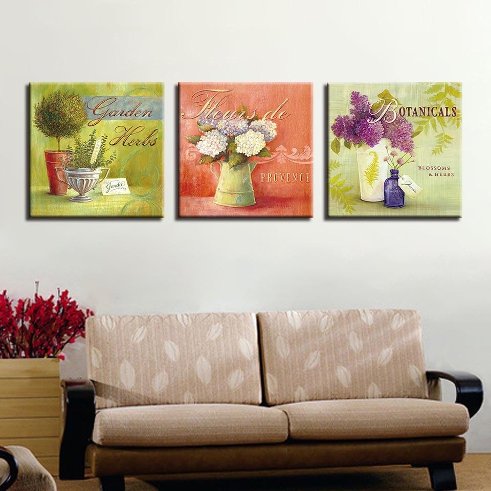 Beautiful Flowers 3 Piece HD Multi Panel Canvas Wall Art Frame - Original Frame