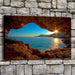 Sunset Beach 1 Piece HD Multi Panel Canvas Wall Art Frame - Original Frame