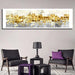 Golden Coins 1 Piece HD Multi Panel Canvas Wall Art Frame - Original Frame