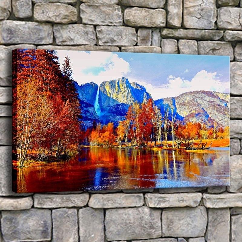 Beautiful Scenery 1 Piece HD Multi Panel Canvas Wall Art Frame - Original Frame