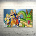 Dragon Ball Z Super 1 Piece HD Multi Panel Canvas Wall Art Frame - Original Frame